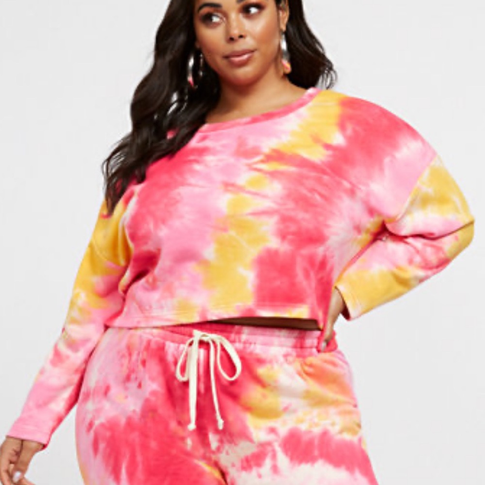 Pink Tie Dye Sweater
